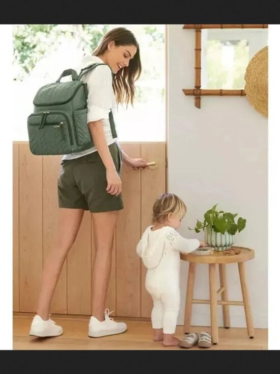 Skip Hop Diaper Bag Backpack Bundle Forma Multi-Function Travel Dark Sage NEW main image 9